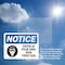 Signmission Enter At Your Own Risk Toxic Gases OSHA Notice Sign, Plastic, 10in W x 7in L, 2PK OS-2PACK-NS-P-710-L-12069 - alternate 2